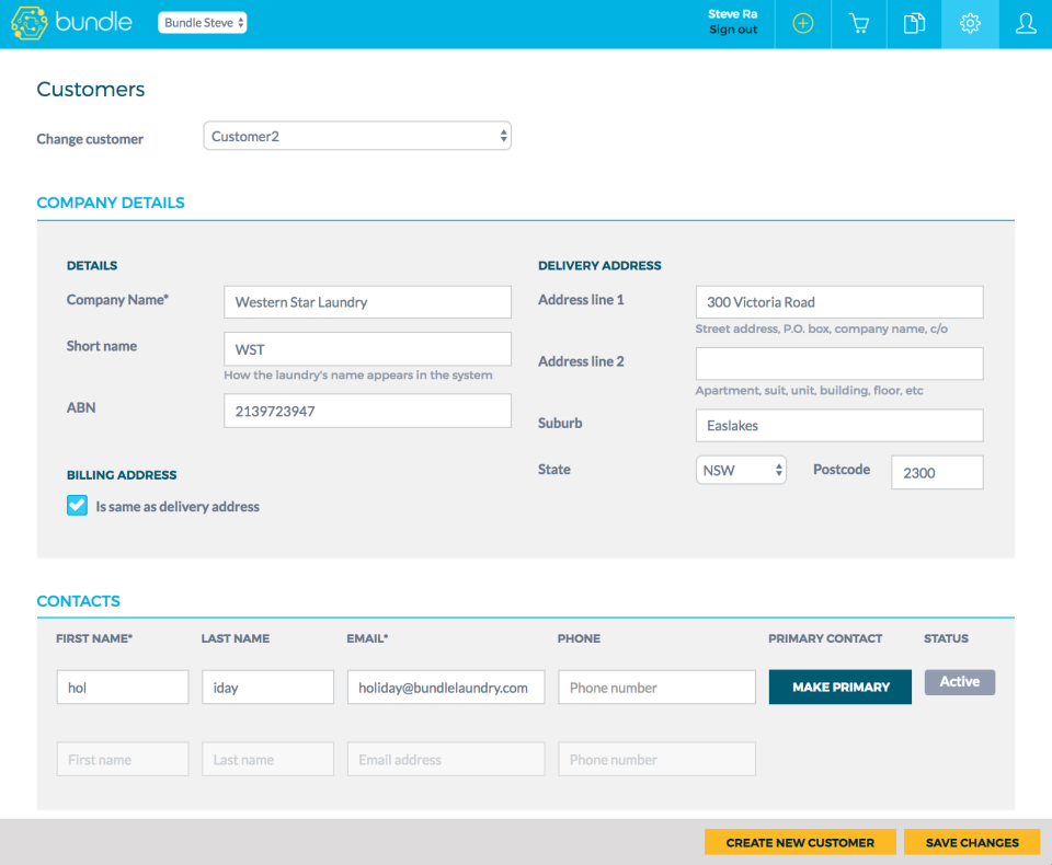 screenshot of Bundle Connect